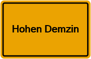 Grundbuchauszug Hohen Demzin